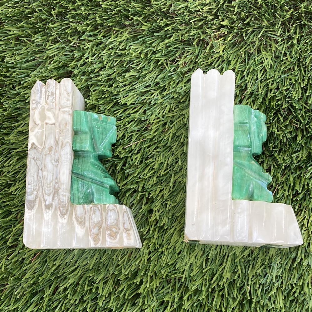 Banded Calcite Bookends - Picture 2 of 6